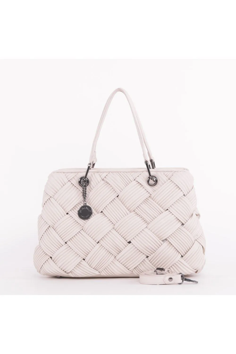 Mimi Mua  art: M8-H200654 -BORSA A BRACCIO CON MACROINTRECCIO