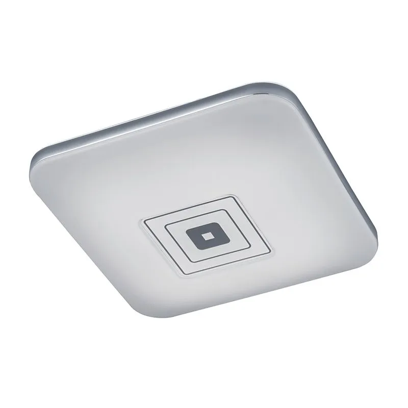 Moderna plafoniera quadrata bianca incl. LED dimmerabile e temperatura luce regolabile - CONCORDE