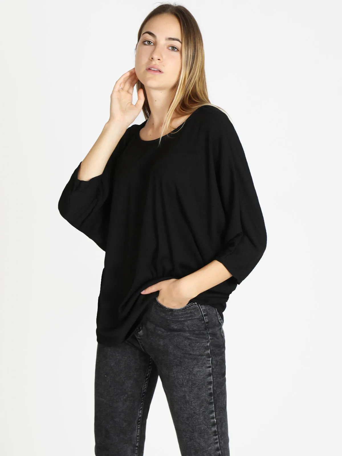 My Style Blouse femme à manches chauve-souris