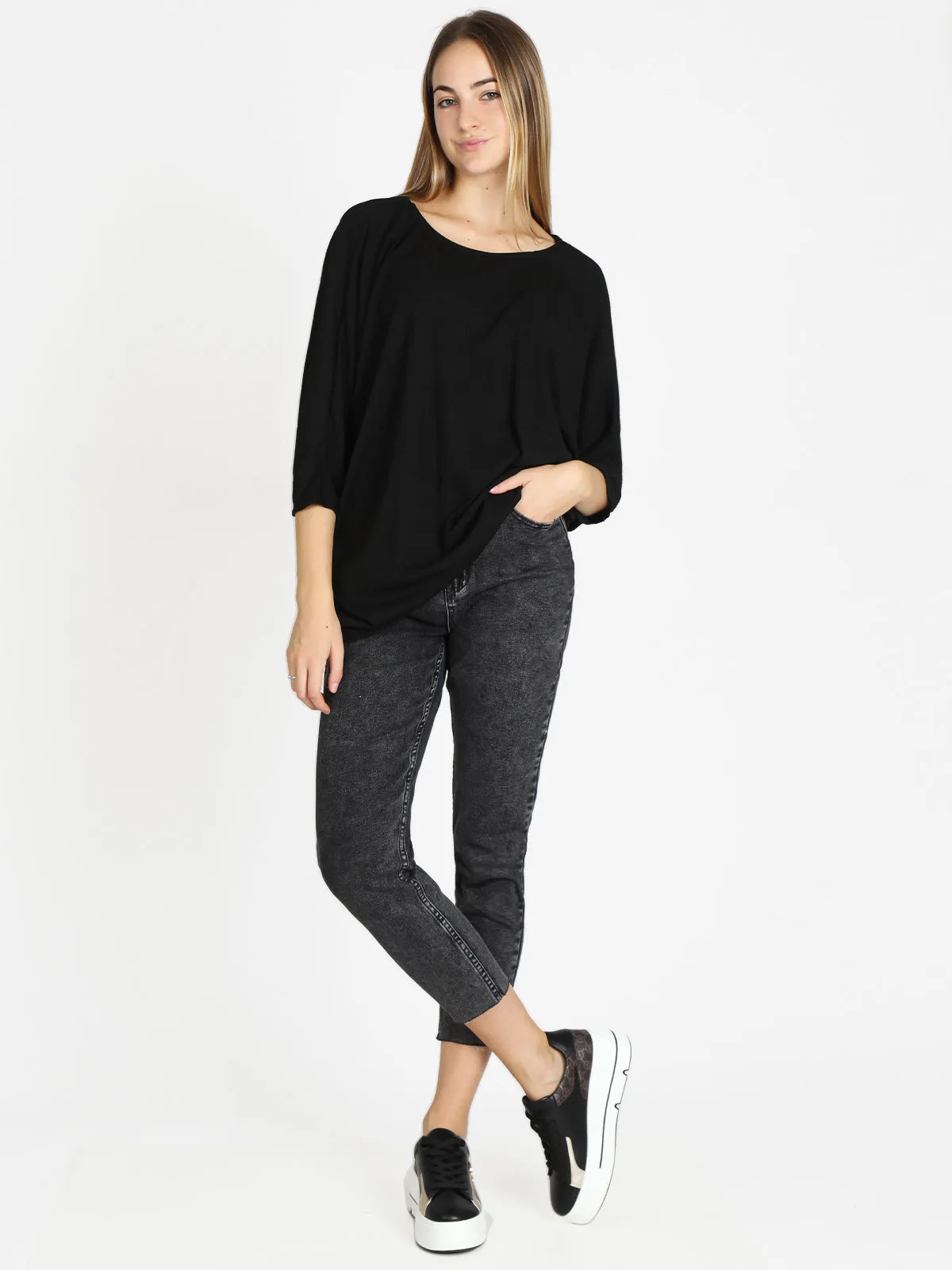 My Style Blouse femme à manches chauve-souris