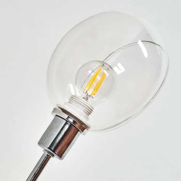 Nikkala Lampada da terra Cromo, Bianco, 3-Luci