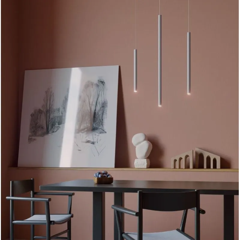 Nikos H 50 cm lampada a sospensione struttura in alluminio e metallo Led 8W