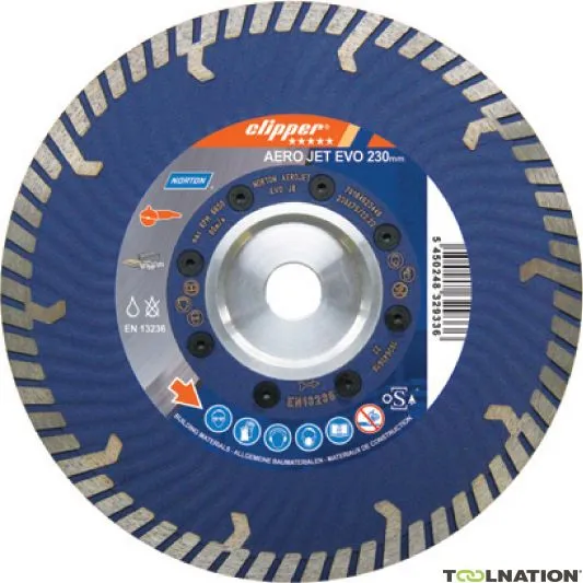 Norton Clipper 70184623599 AERO Jet Evo Lama diamantata 125 x 22,23 mm
