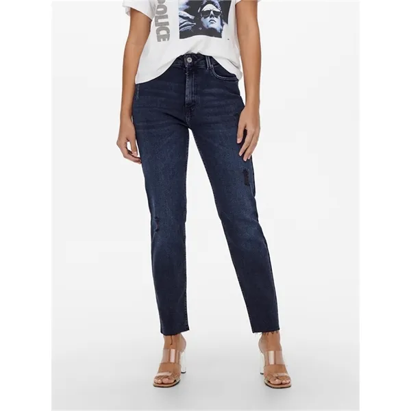 ONLY - Onlemily life ankle raw straight fit jeans