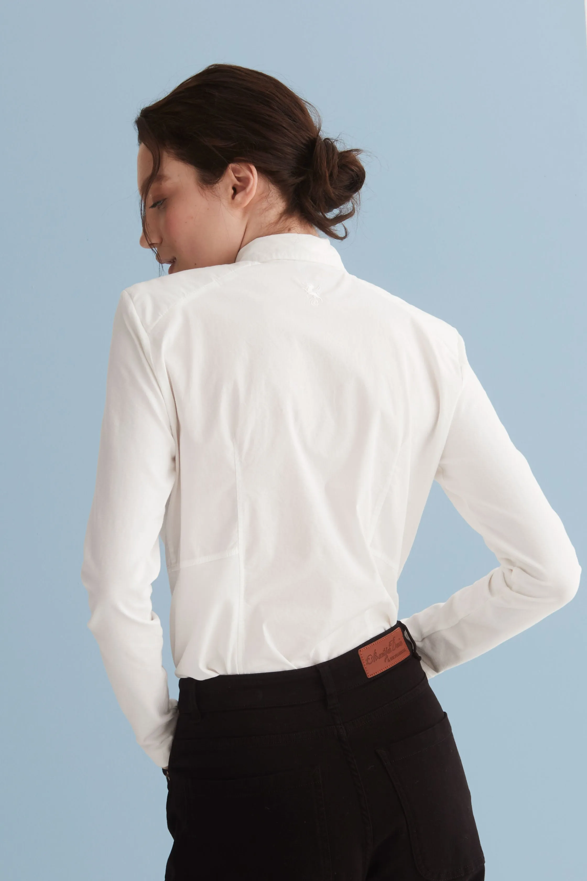 Padded Shoulders Shirt Garment Dyed 66FU 3217