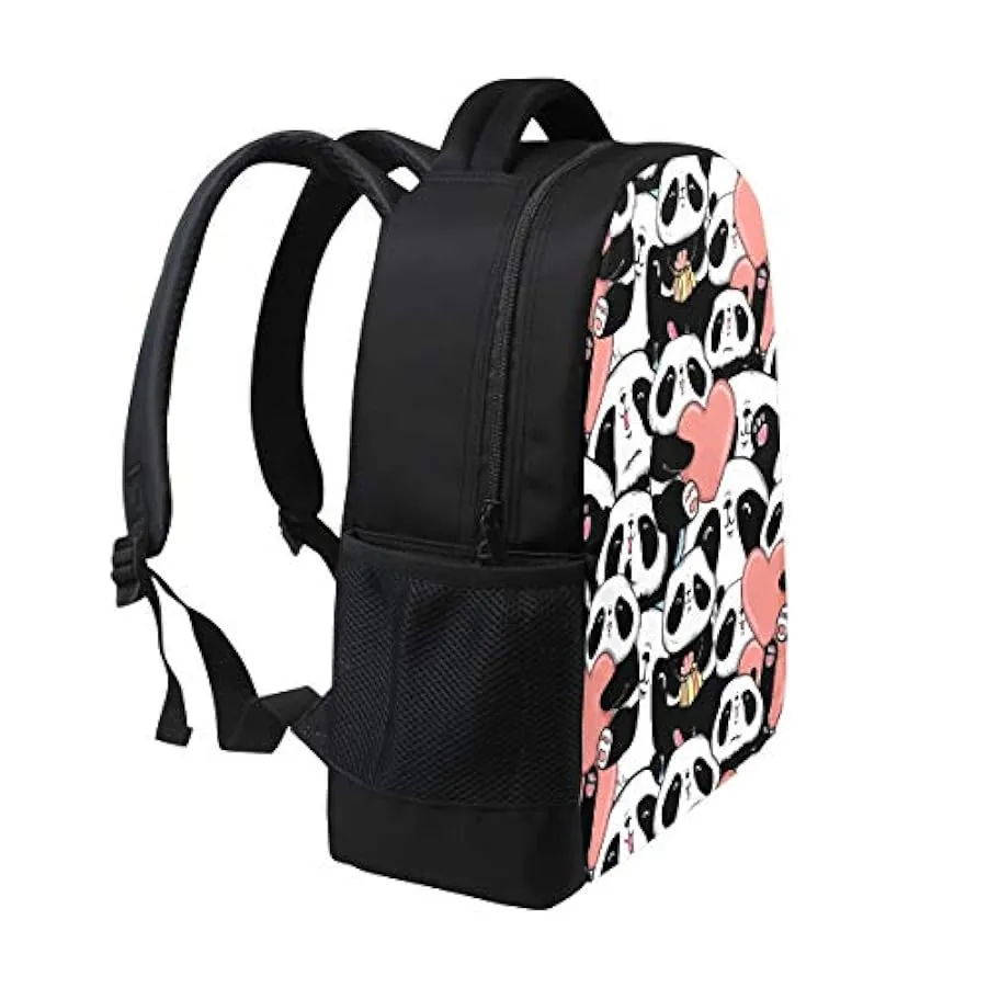 Panda Cuore Viaggio Portatile Zaino Scuola Libro Borsa San Animale Bianco Orso Casale Zaino Outdoor Business Escursionismo Zaini