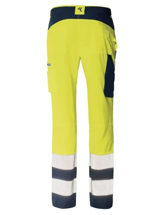 Pantalone da Lavoro Alta Visibilità Multitasche Stretch Issa Line Softshell HI-VI 8450B
