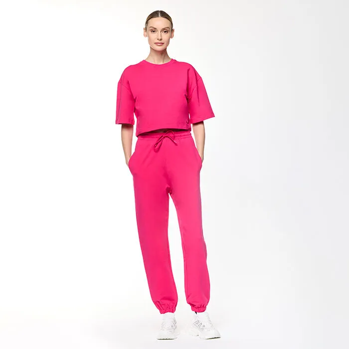 Pantalone fucsia in cotone