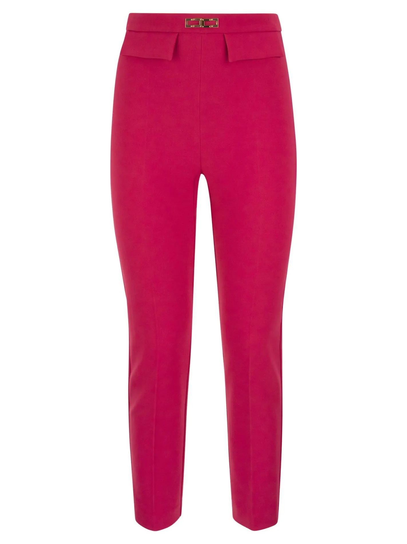 Pantalone in doppio crepe stretch affusolato