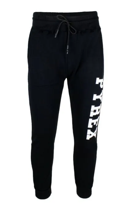 Pantalone Uomo Pyrex Logo Polsino 40033 Nero