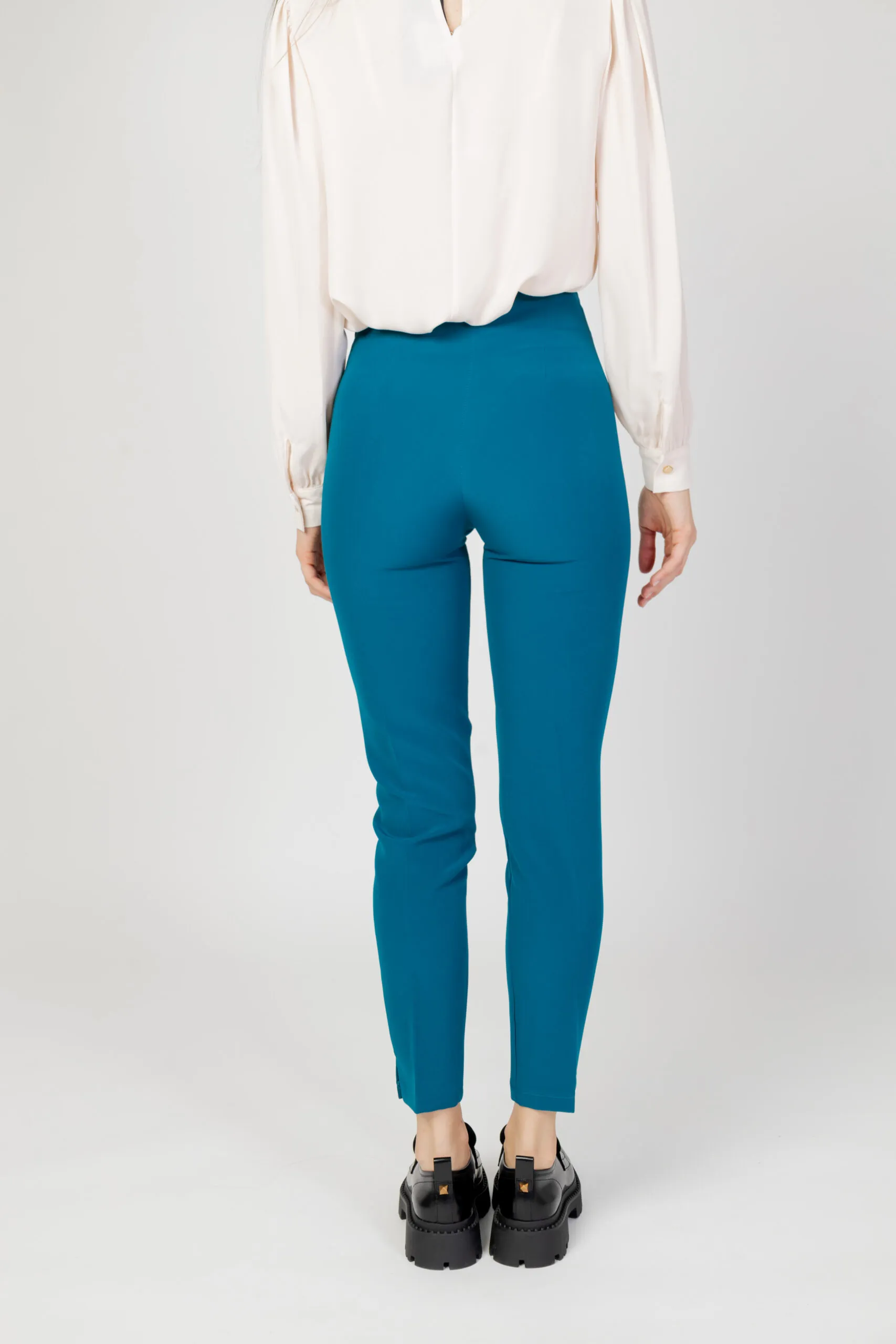 Pantaloni a sigaretta Hanny Deep – Petrolio