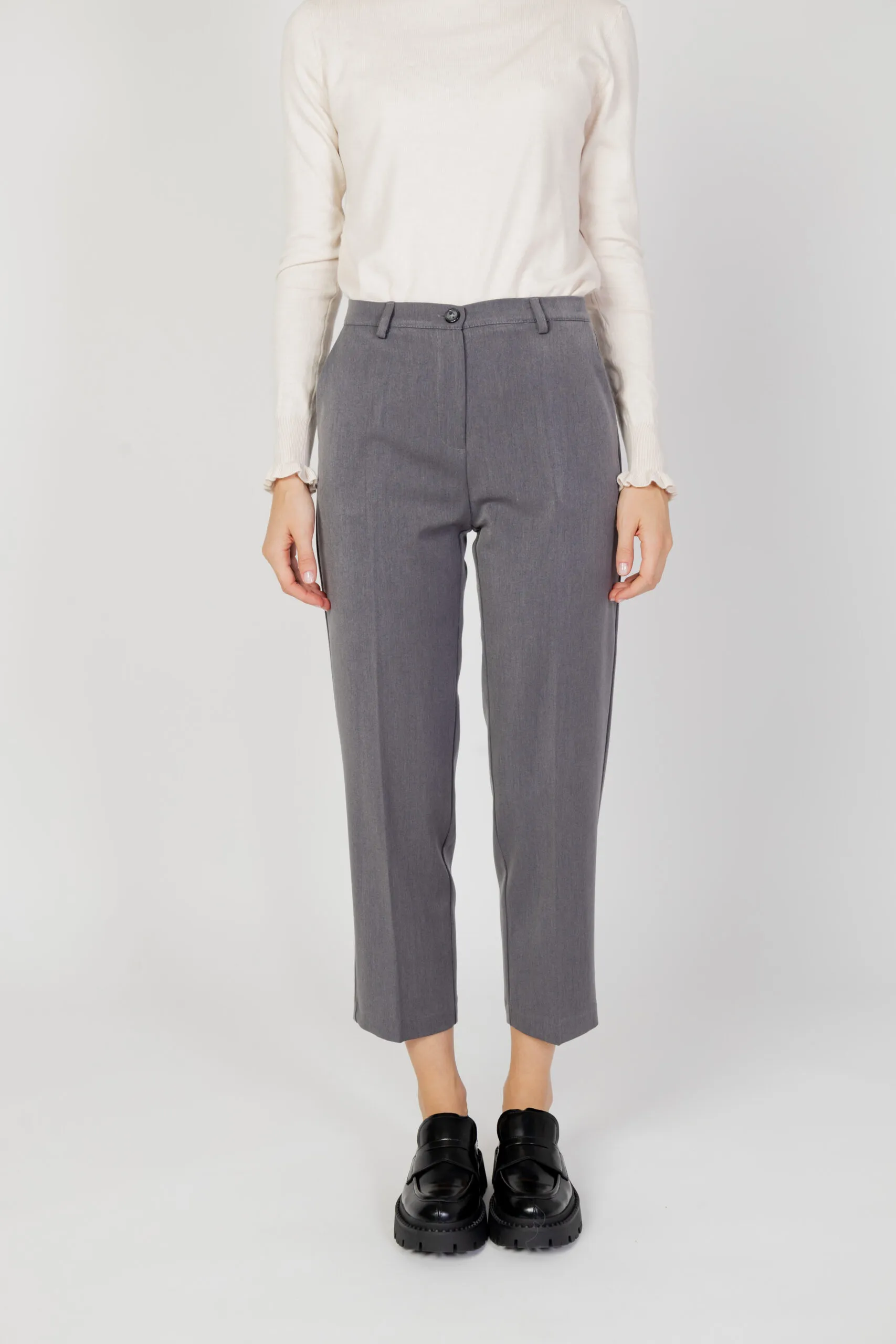 Pantaloni a sigaretta Hanny Deep guendy Grigio
