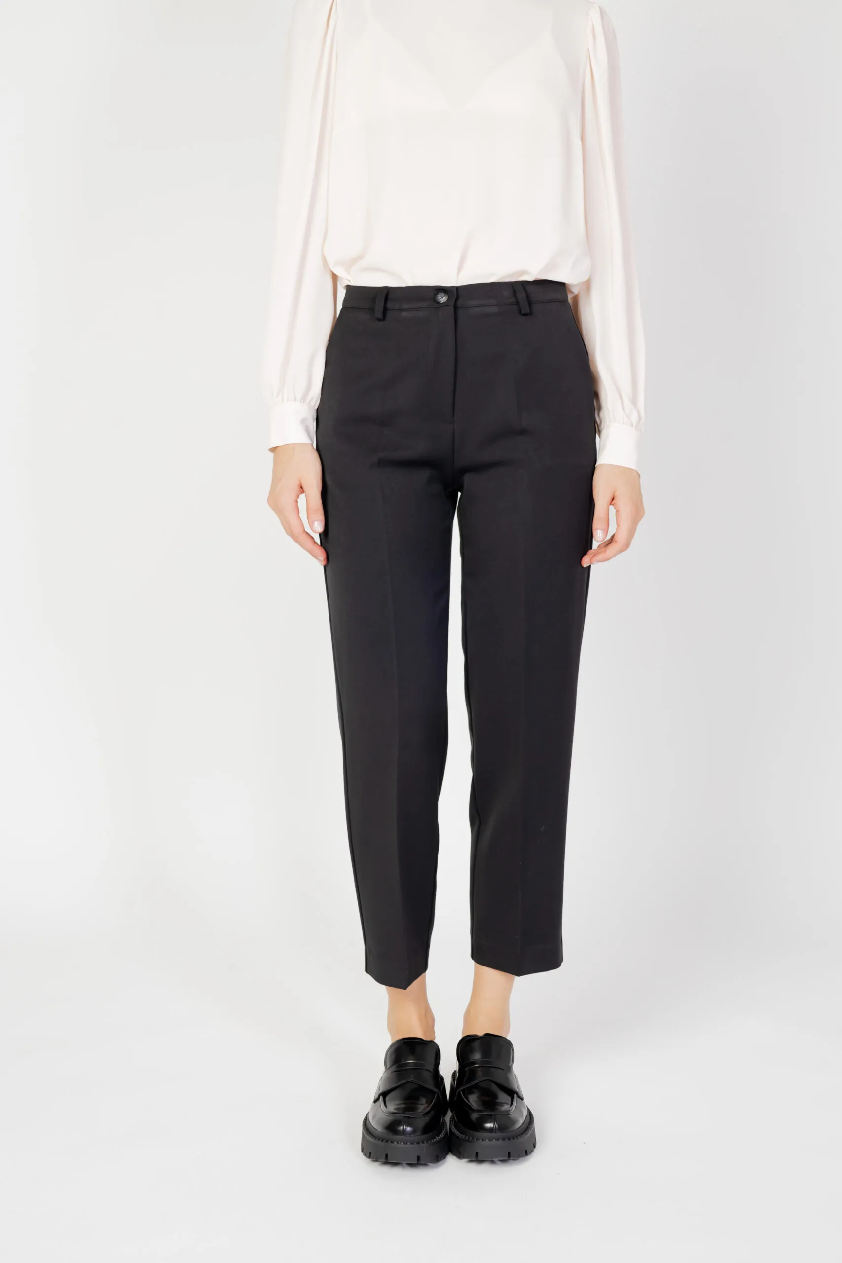 Pantaloni a sigaretta Hanny Deep guendy Nero