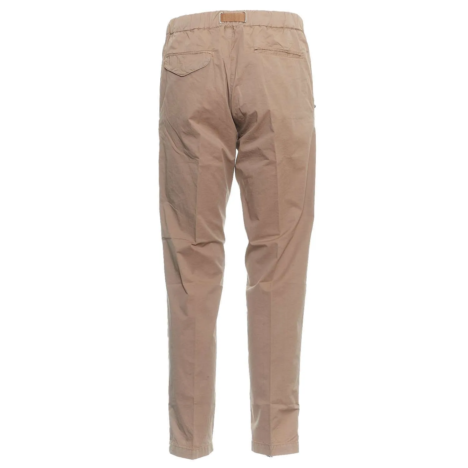 Pantaloni Con Fettuccia In Popeline