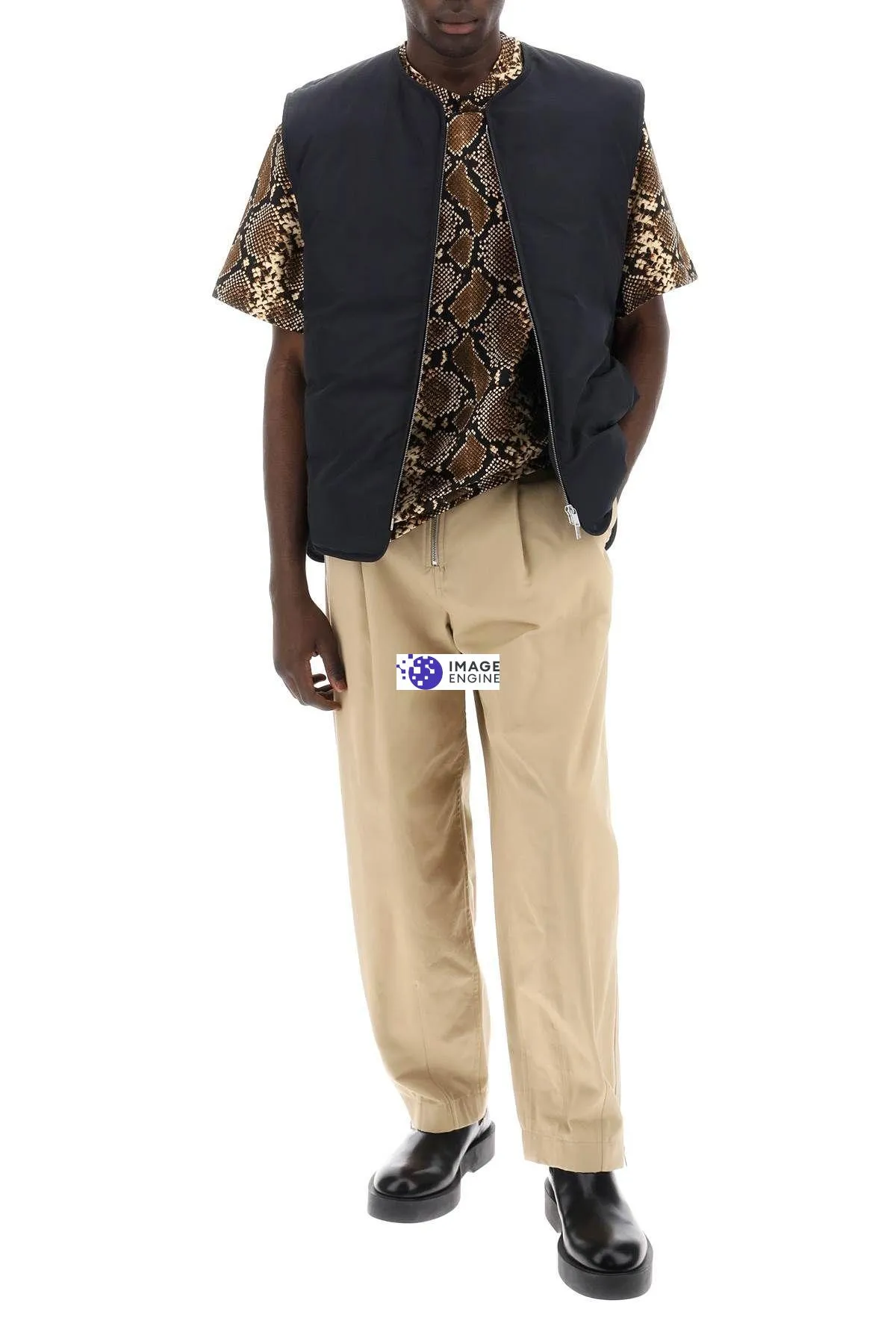 Pantaloni in cotone con cintura removibile