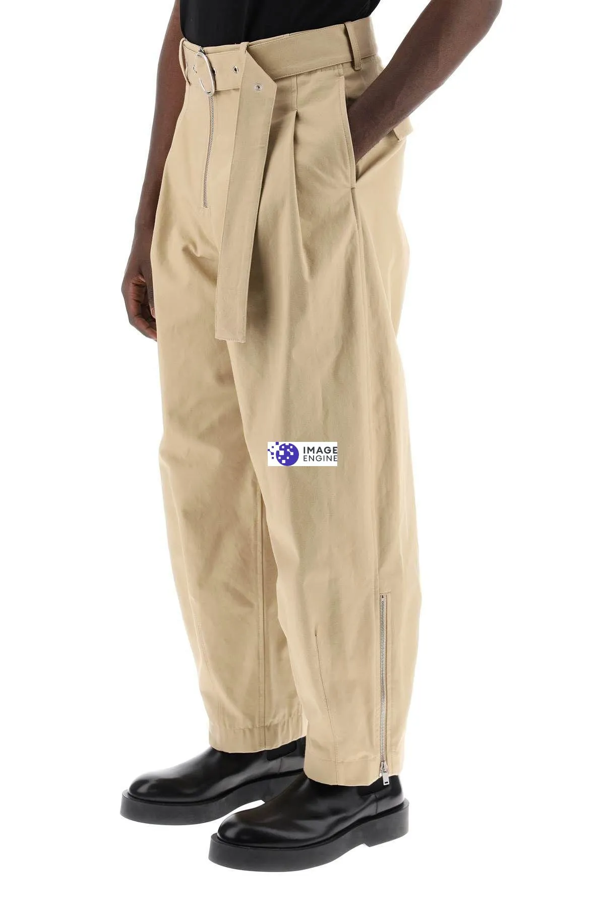 Pantaloni in cotone con cintura removibile