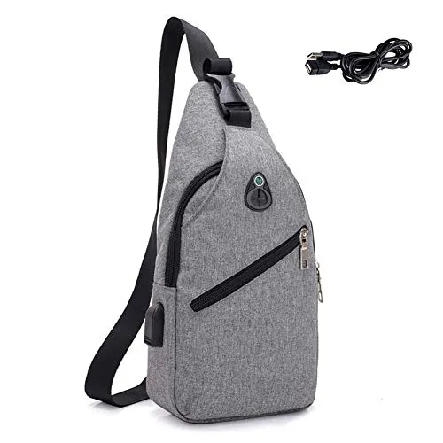 Petto Borsa Crossbody Zaino Spalla Monospalla Impermeabile Marsupio Zainetto Piccolo Sling Bag Borsello a Tracolla con porta di 