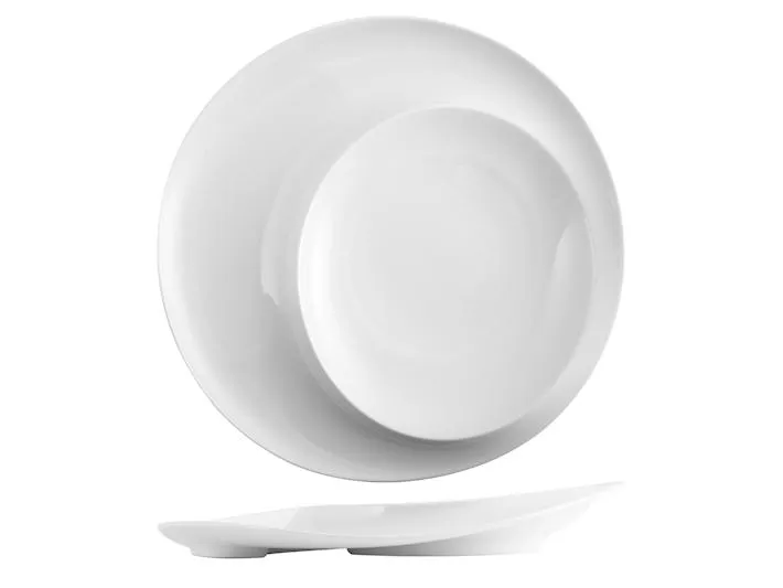 Piatto selection hotellerie in porcellana bianca cm 30,8×4,5h.