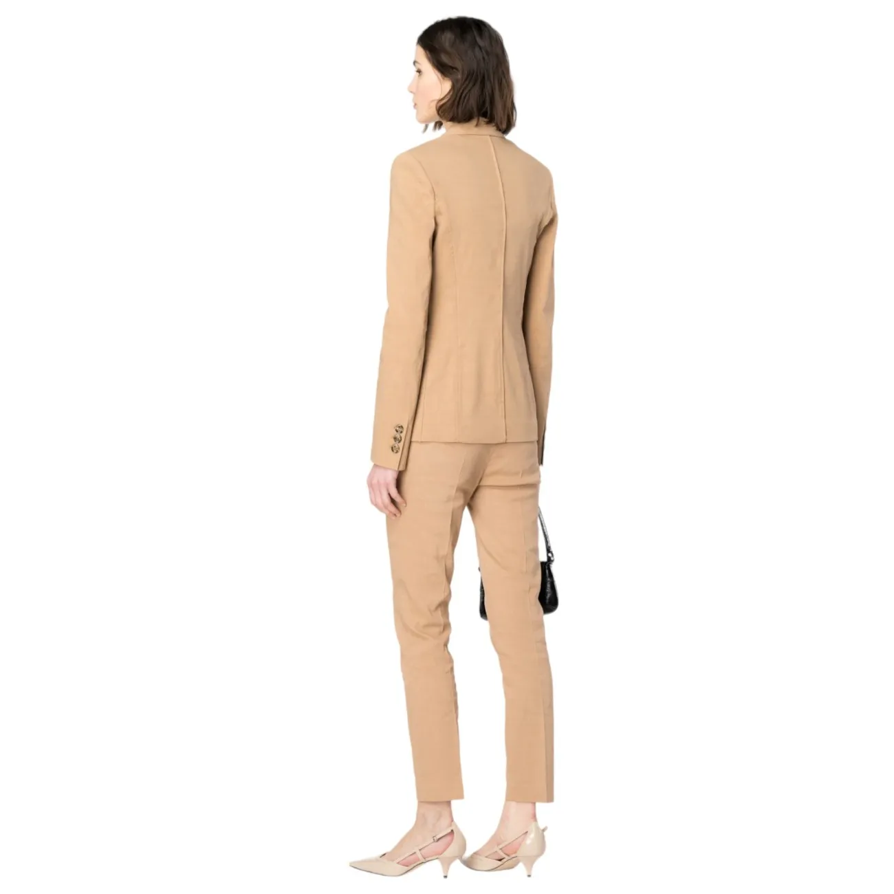 Pinko pantaloni a sigaretta lino beige