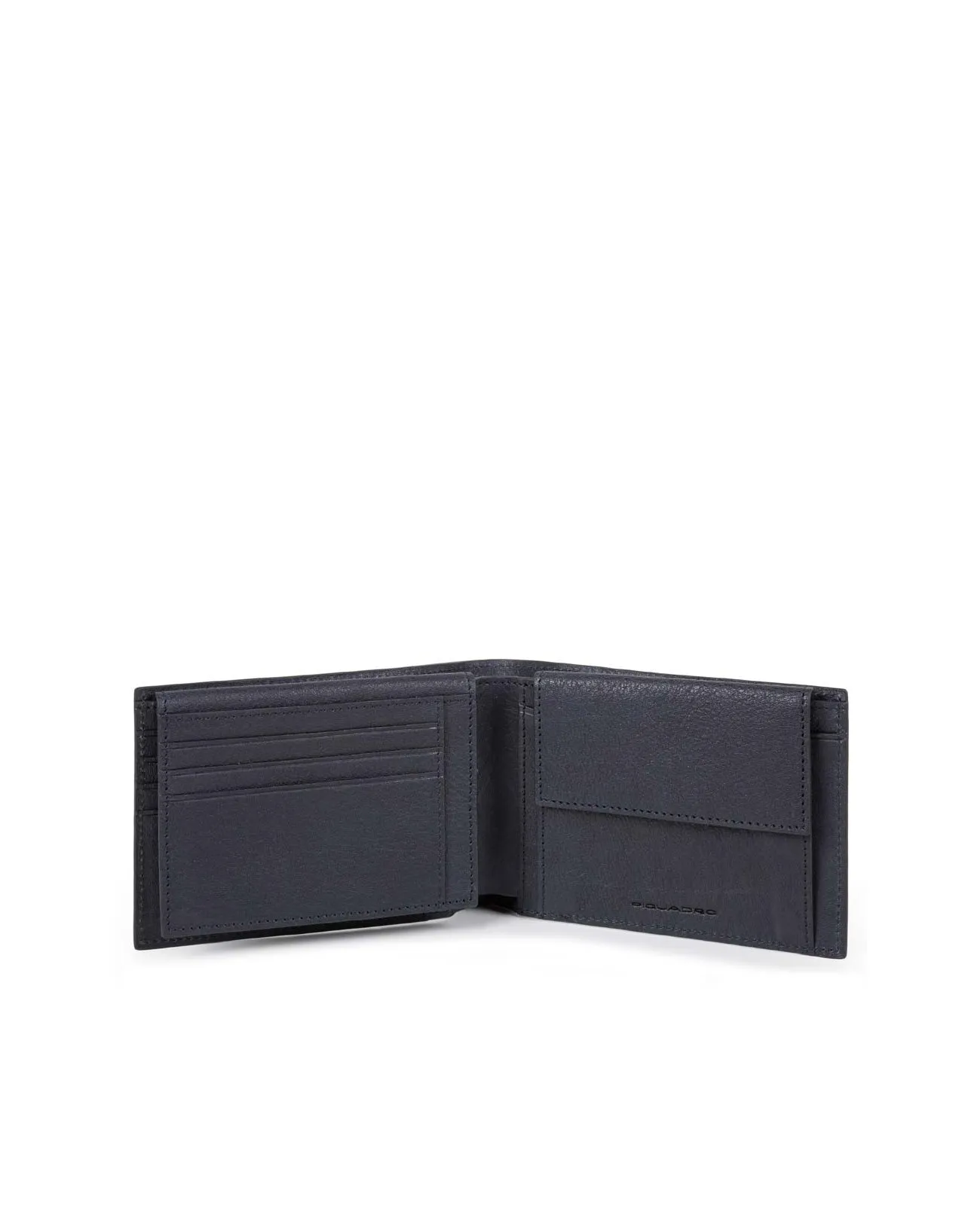 Piquadro - Portafoglio uomo con porta monete in pelle Black Square | Studioarch.com
