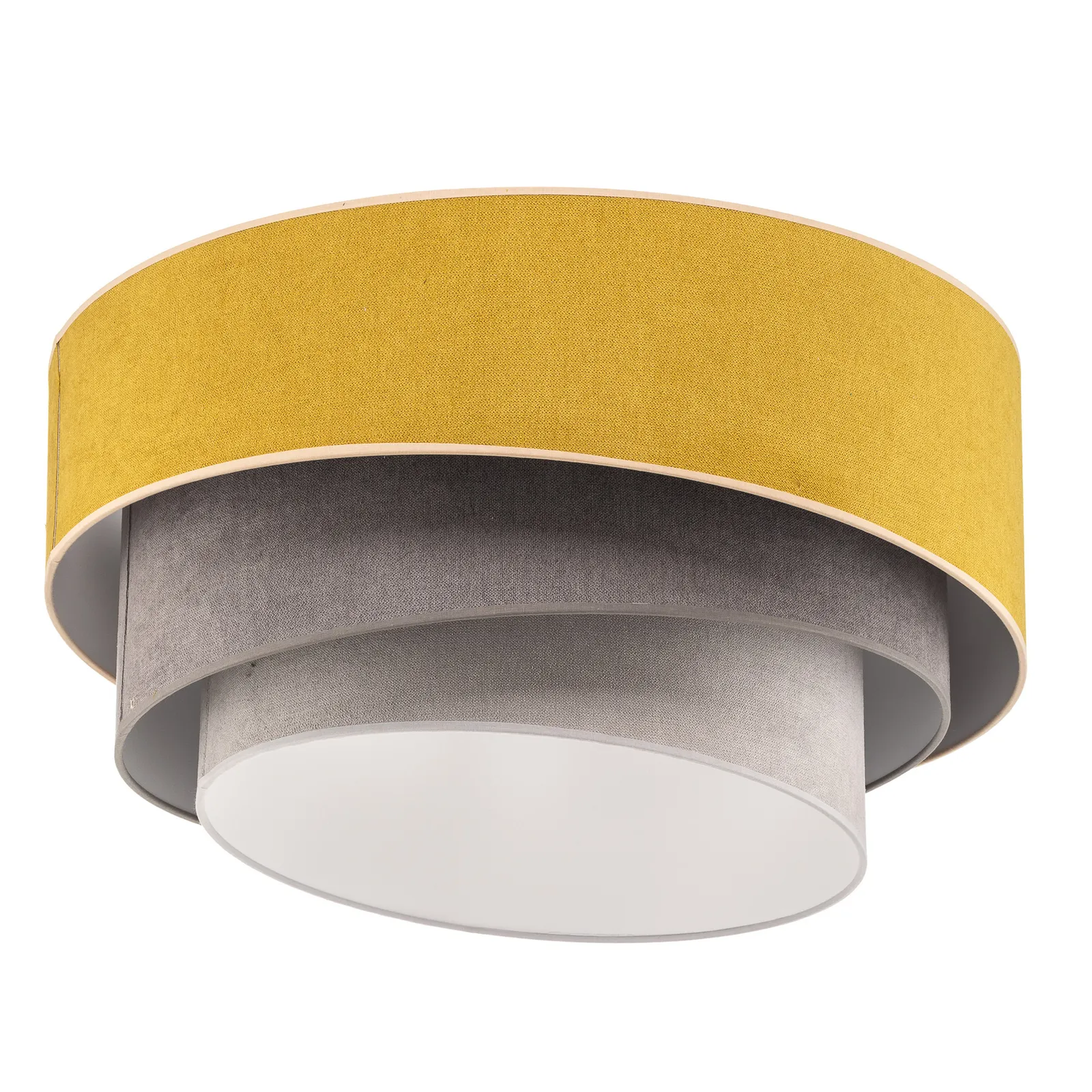 Plafoniera Pastel Trio Ø 60 cm senape/grigio/ grigio chiaro