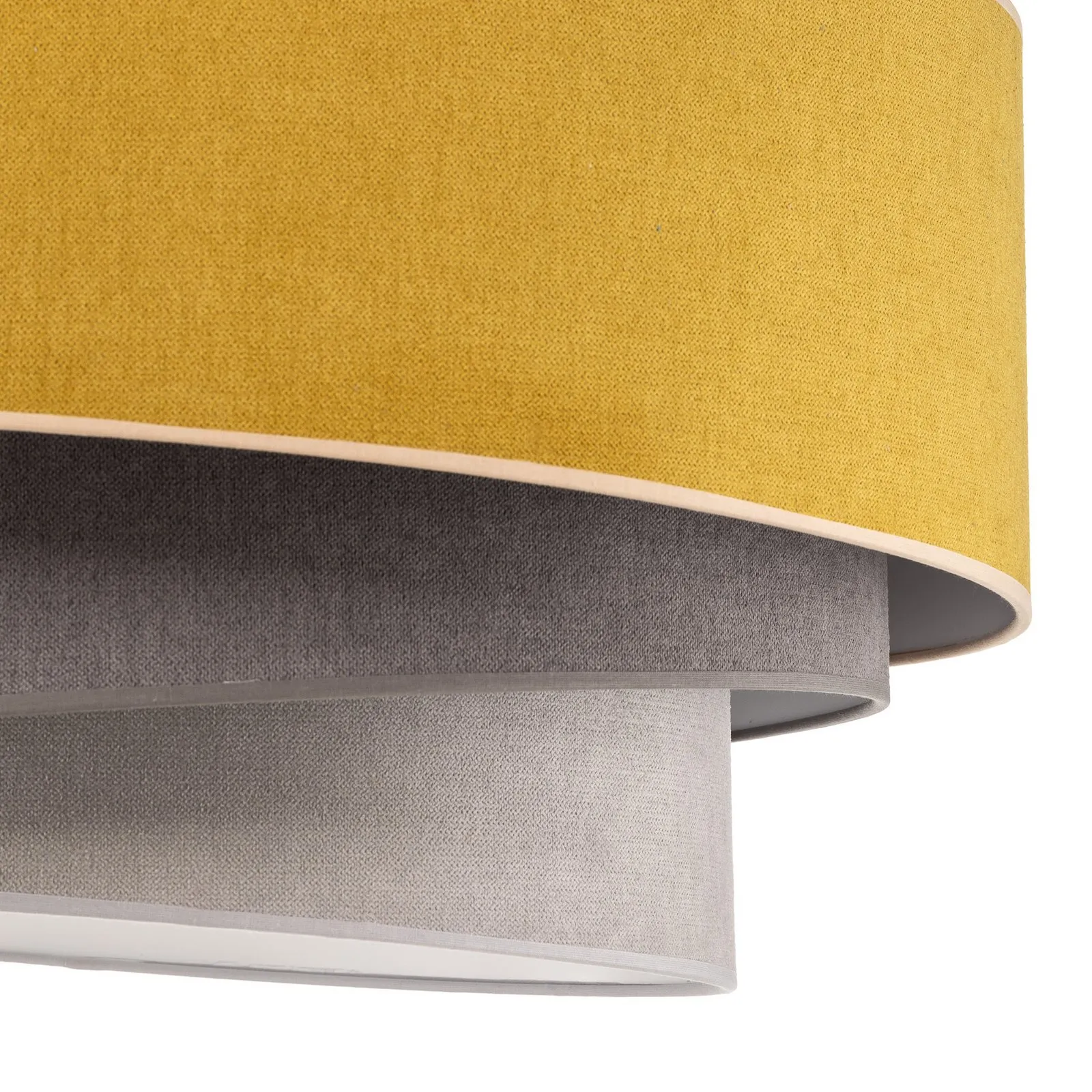 Plafoniera Pastel Trio Ø 60 cm senape/grigio/ grigio chiaro