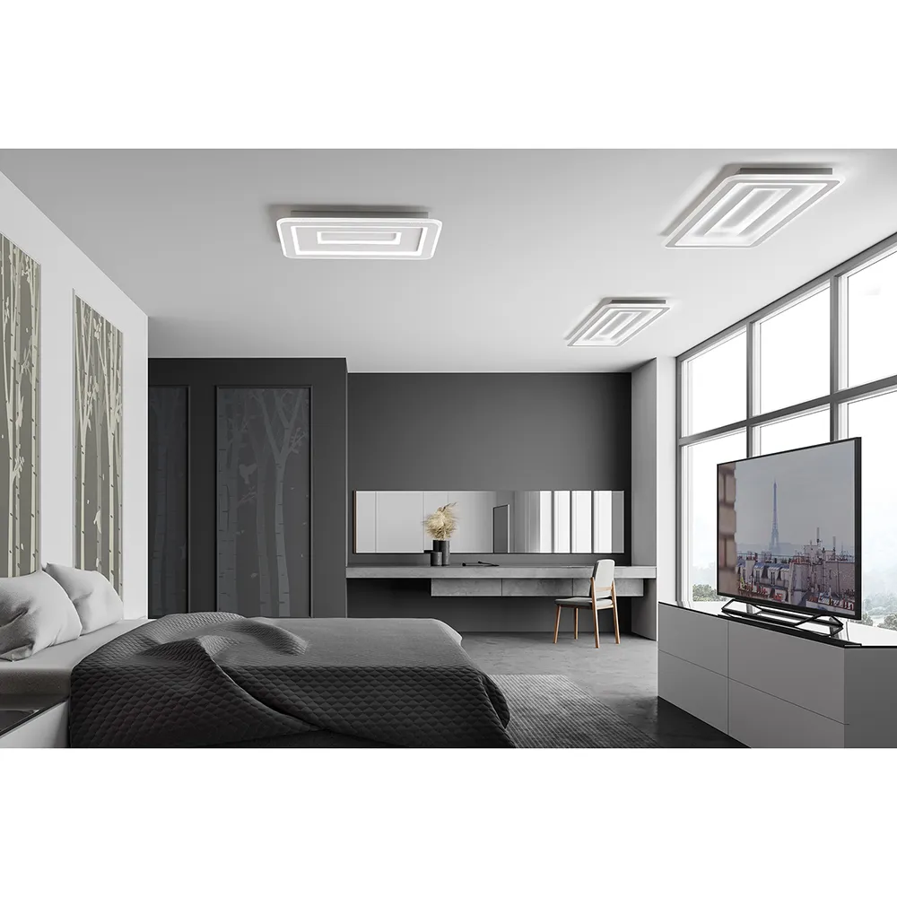 Plafoniera PROMOINGROSS – HALO Metallo Bianco LED L. 70×35