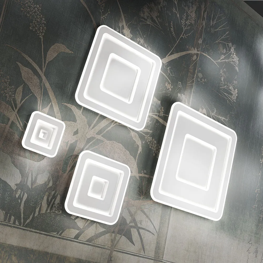 Plafoniera PROMOINGROSS – HALO Metallo Bianco LED L. 70×35