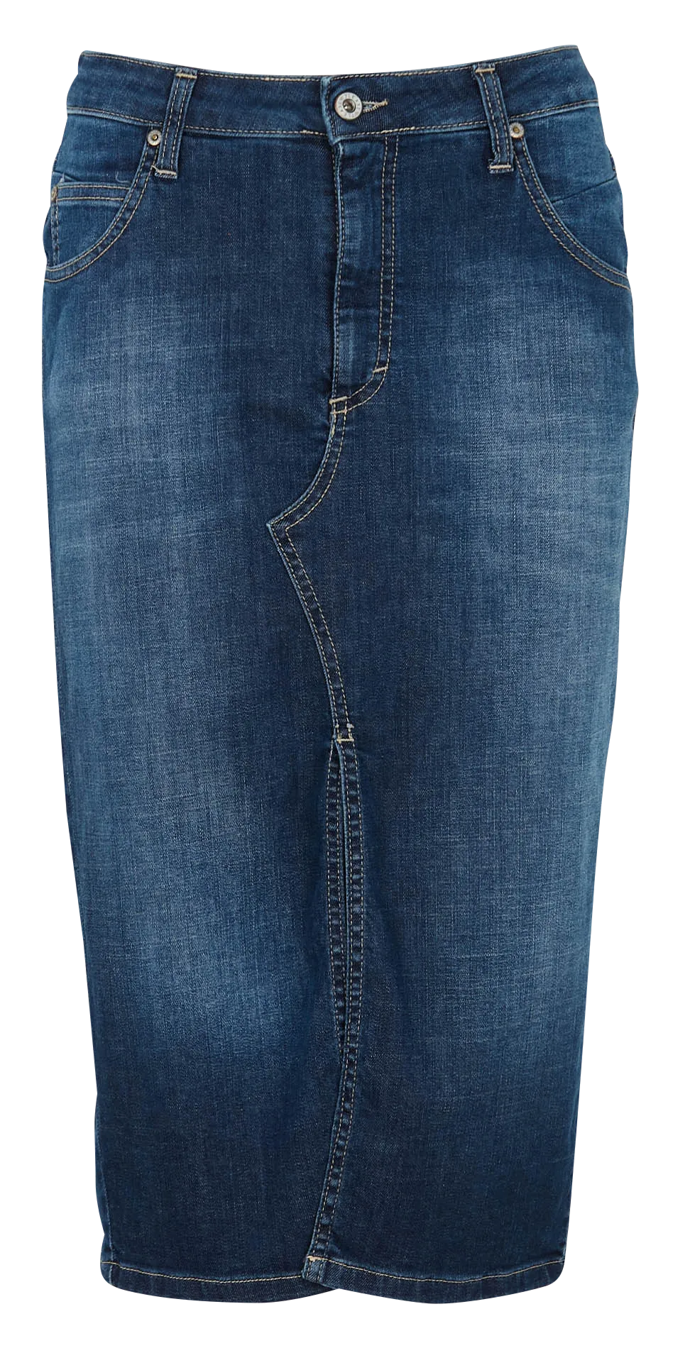  PLEASE   Gonna a tubino in denim | Blu