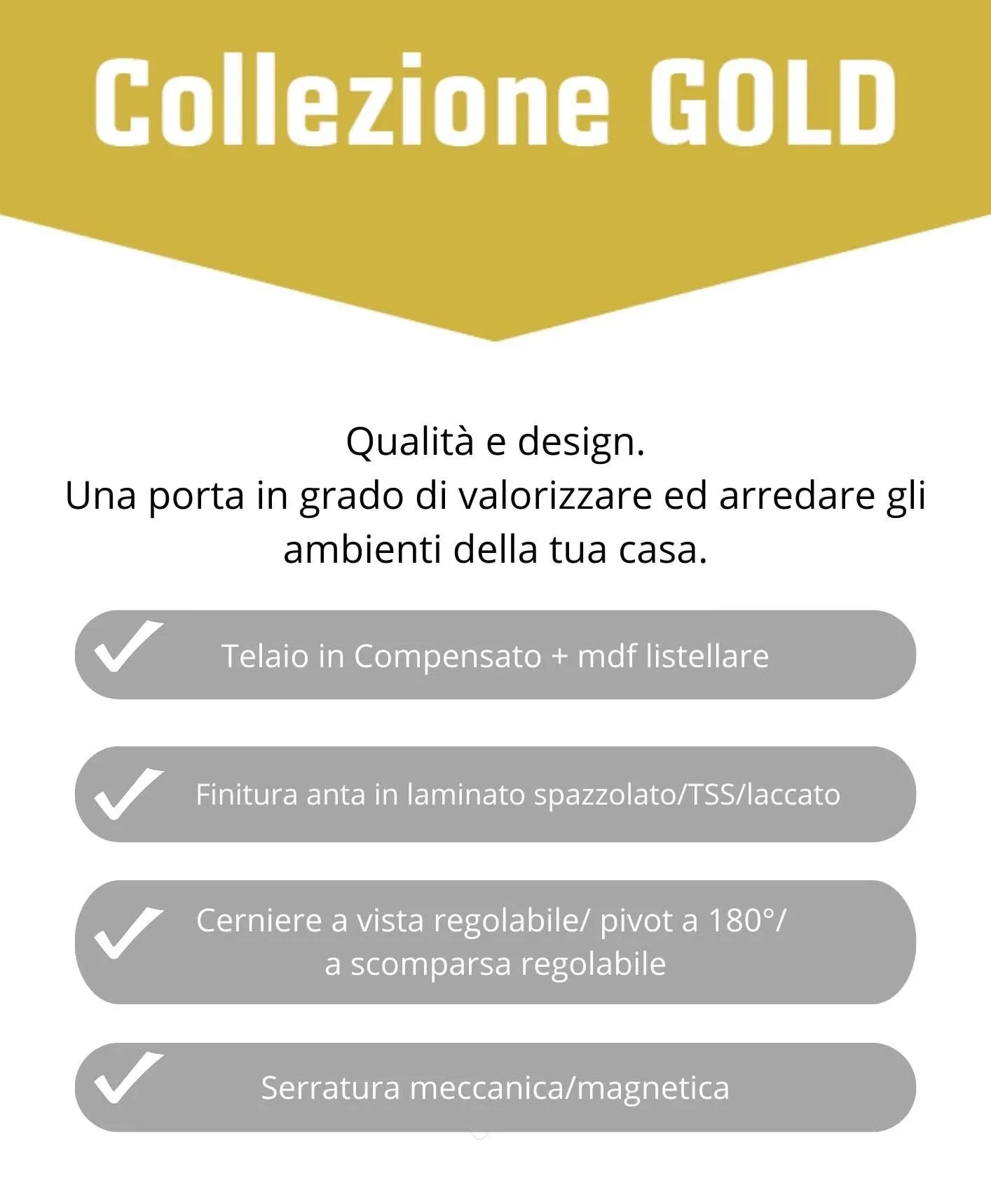Porta scorrevole Giulia bianco 210x70 cm