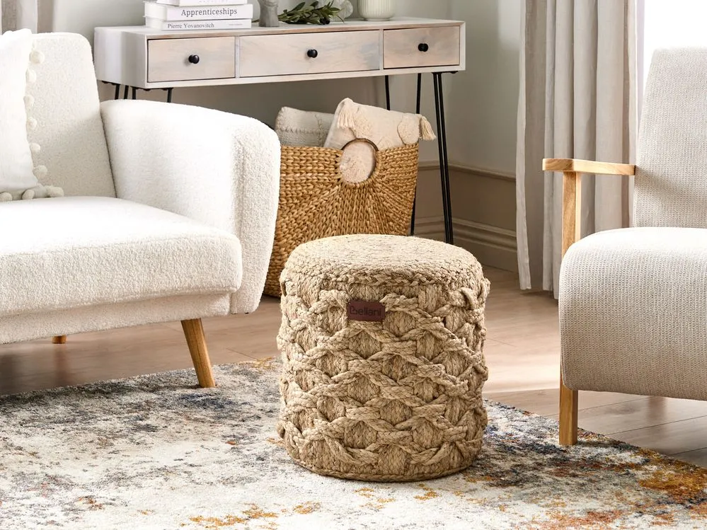 Pouf juta beige TURKAN