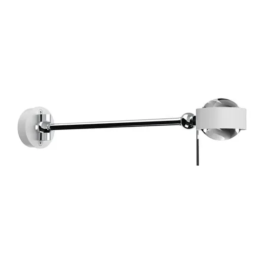 Puk Mini Hotel G9, 30 cm, lenti trasparenti, bianco opaco