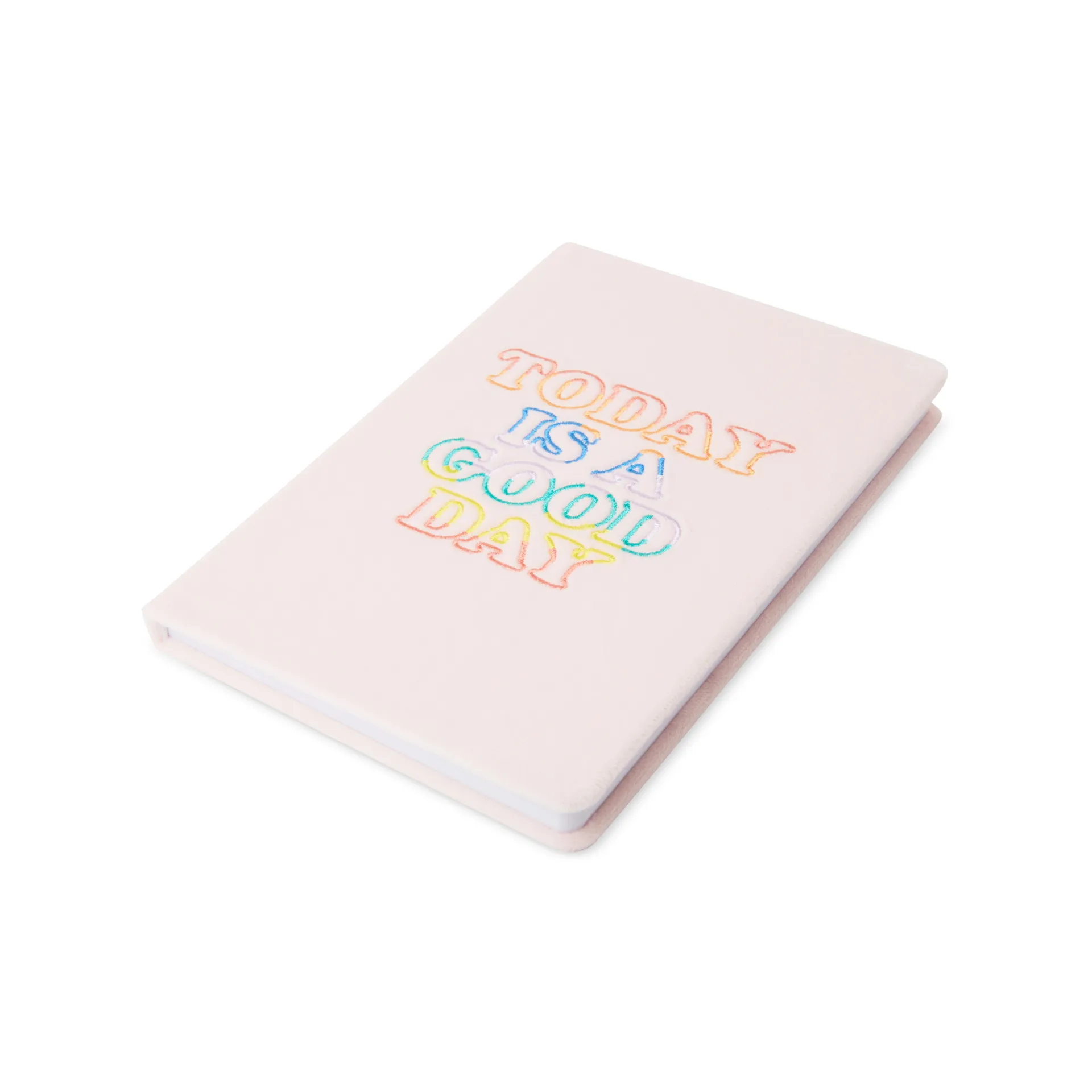 Quaderno con copertina floccata rosa  - 