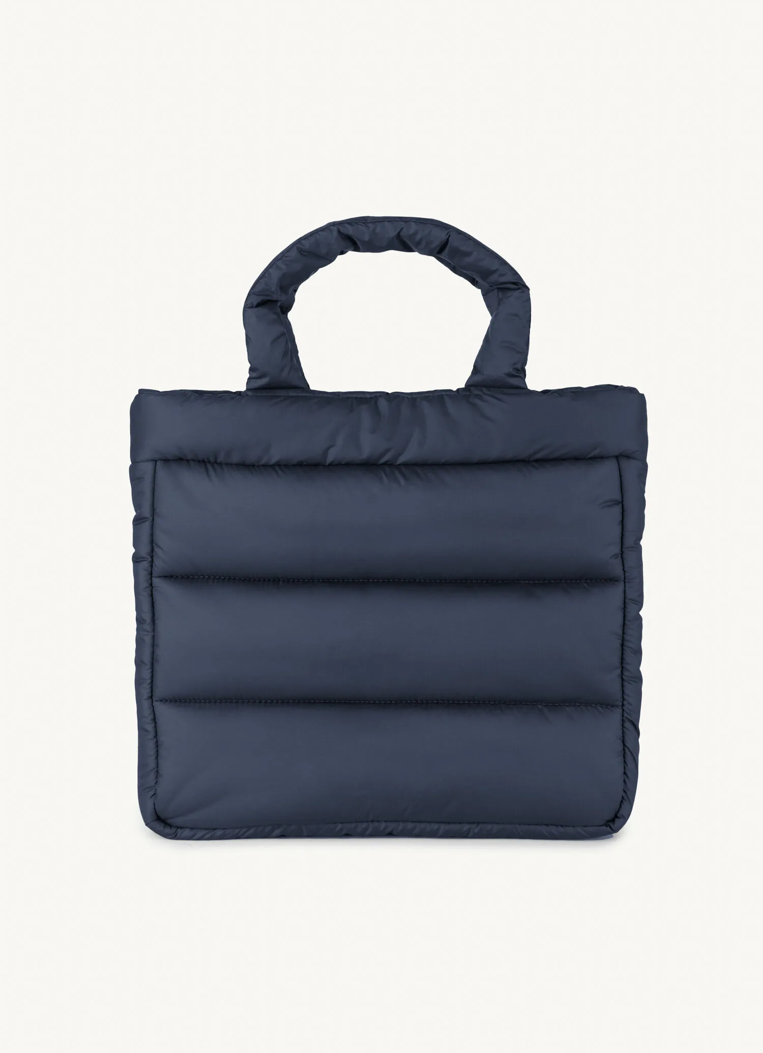 Quilted and padded shopper bag