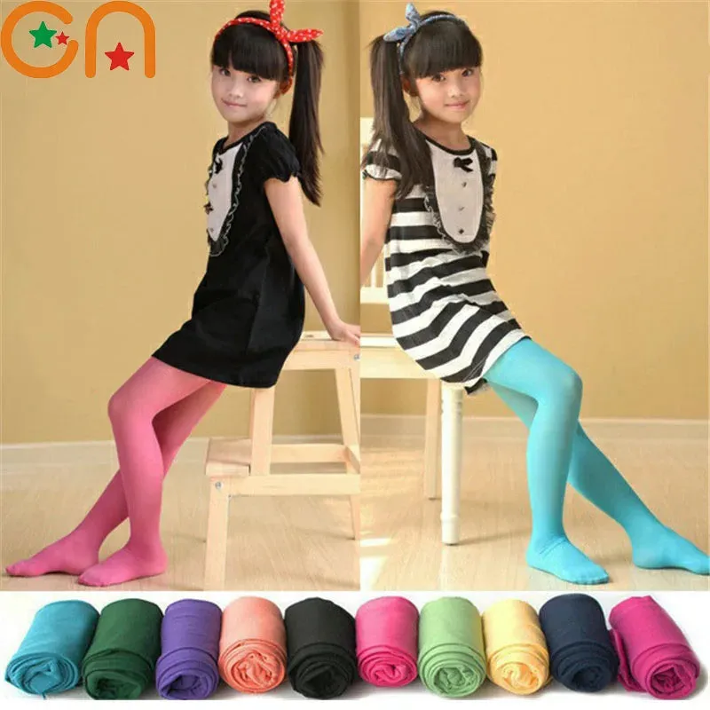 Ragazze Balletto Danza Collant Bambini Una Sezione Sottile Moda Collant di Velluto Bambino Solido Nero Bianco Calze Per 0-15Y Ba