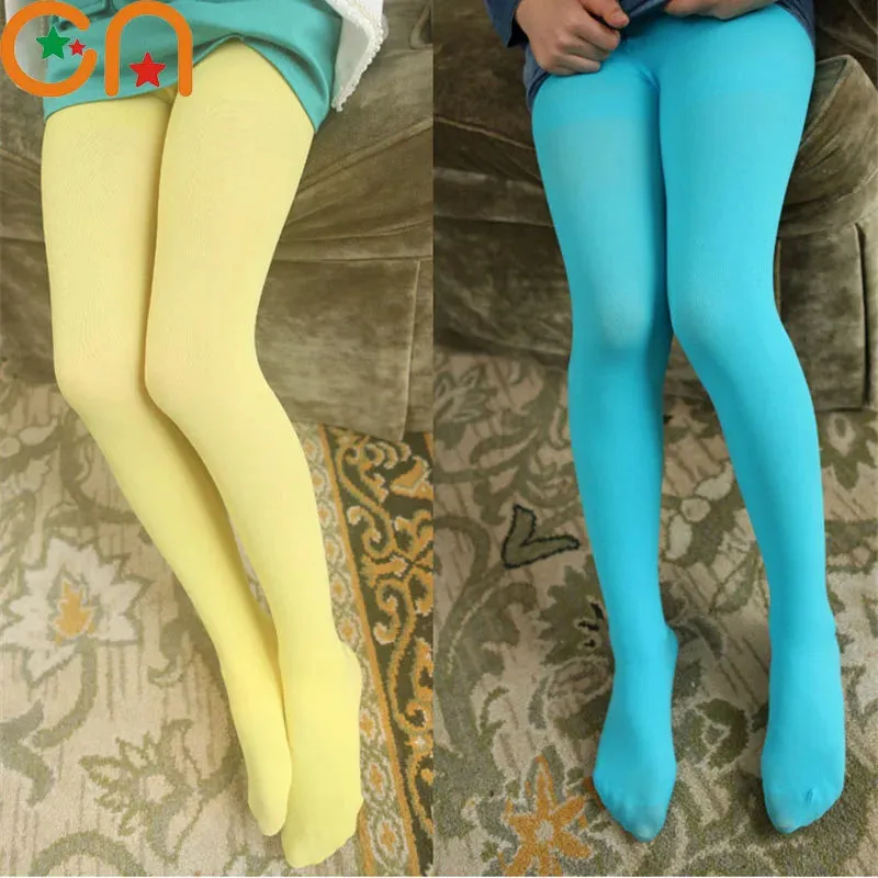 Ragazze Balletto Danza Collant Bambini Una Sezione Sottile Moda Collant di Velluto Bambino Solido Nero Bianco Calze Per 0-15Y Ba