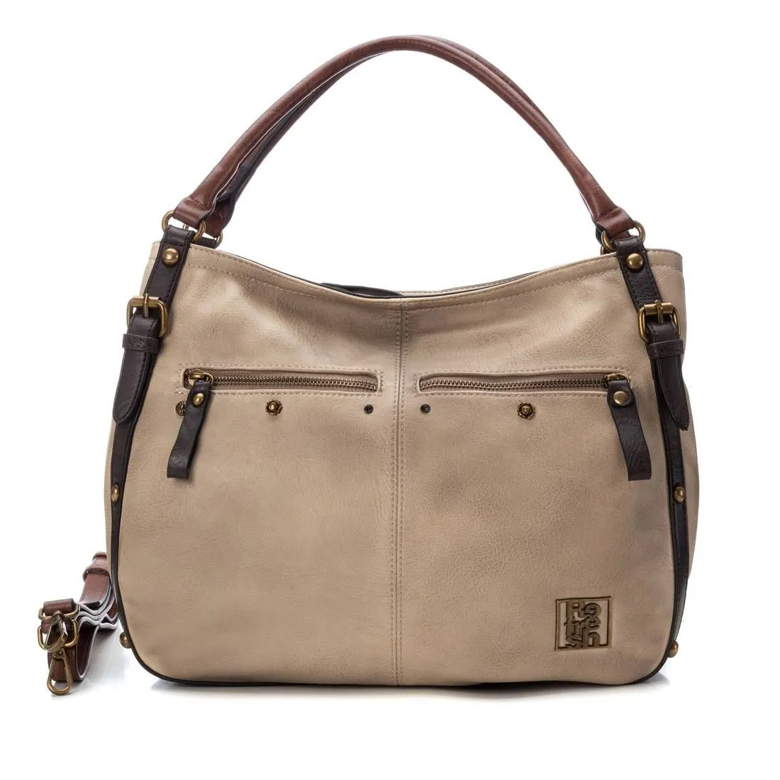 Refresh  Borsa a Spalla da Donna Refresh in Ecopelle Beige 