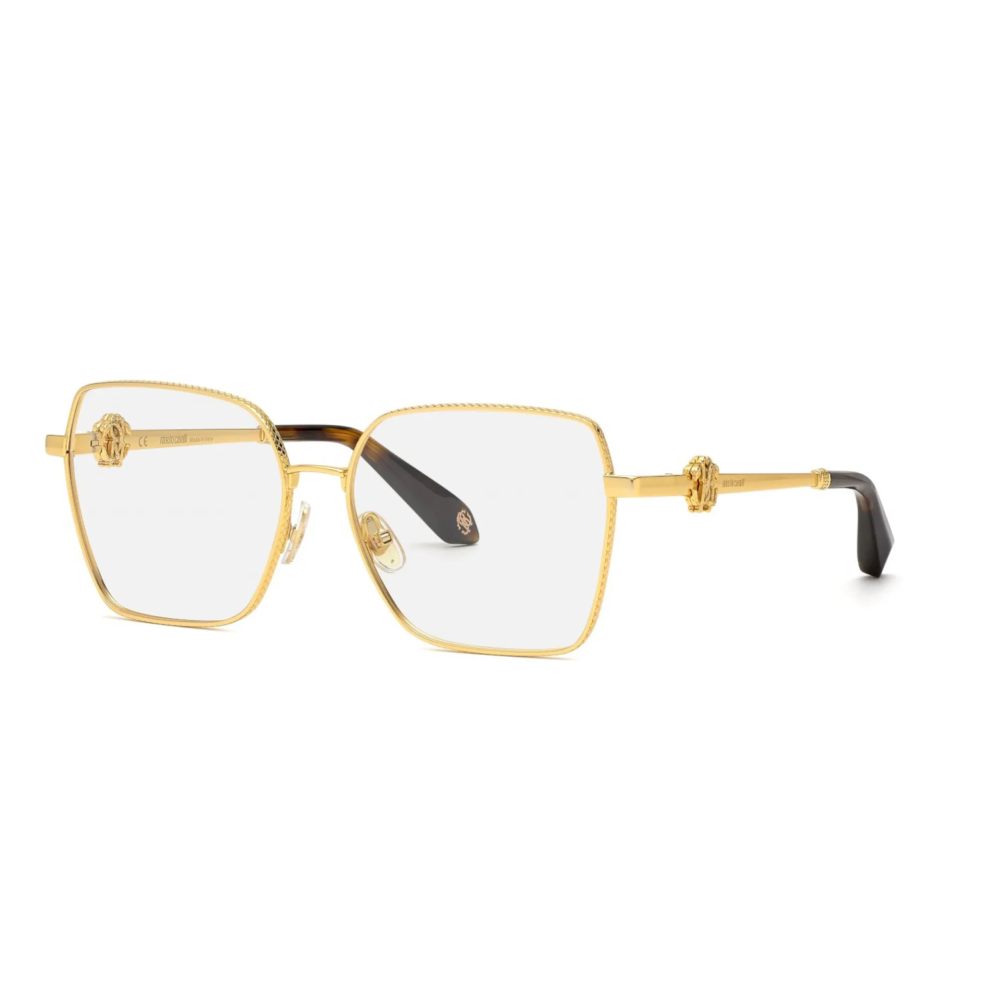   Roberto Cavalli VRC029 - 0400 Oro Giallo Lucido | Occhiale Da Vista Unisex 