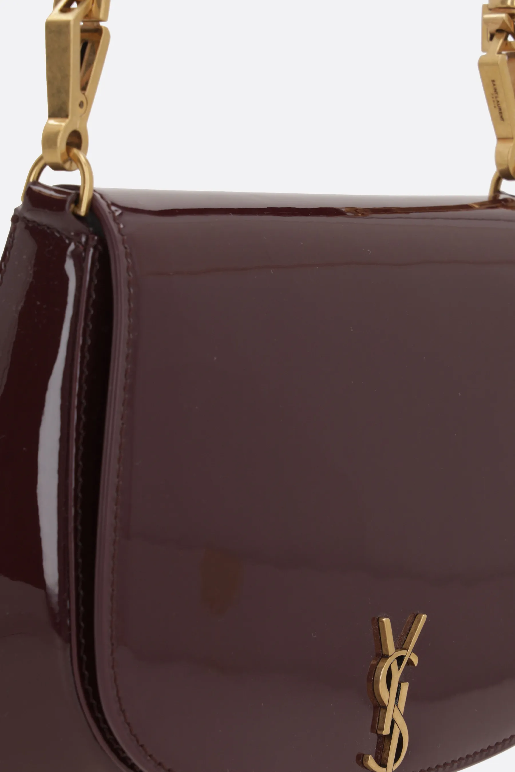  SAINT LAURENT borsa a spalla in vernice 