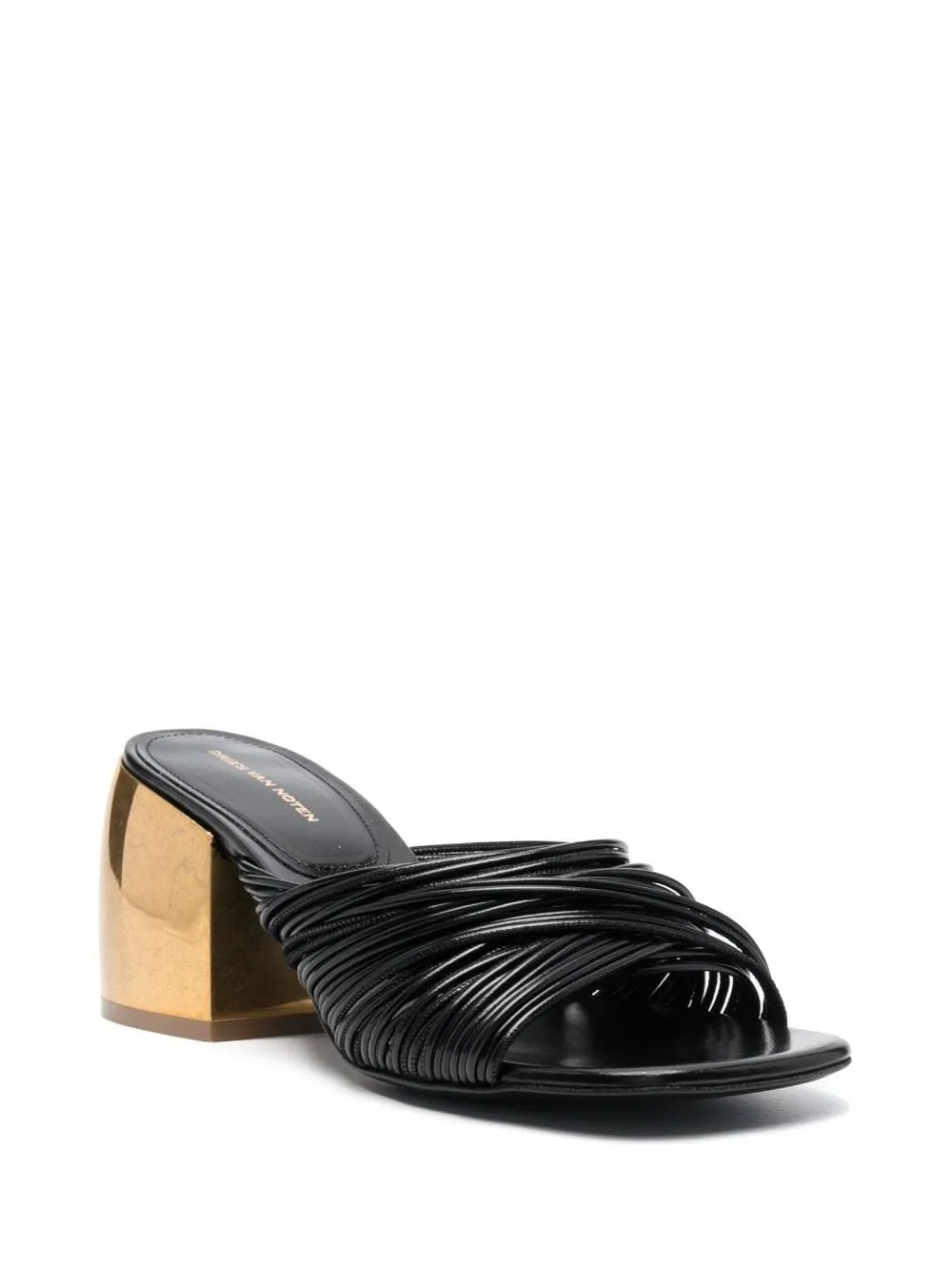 sandali con tacco in ottone