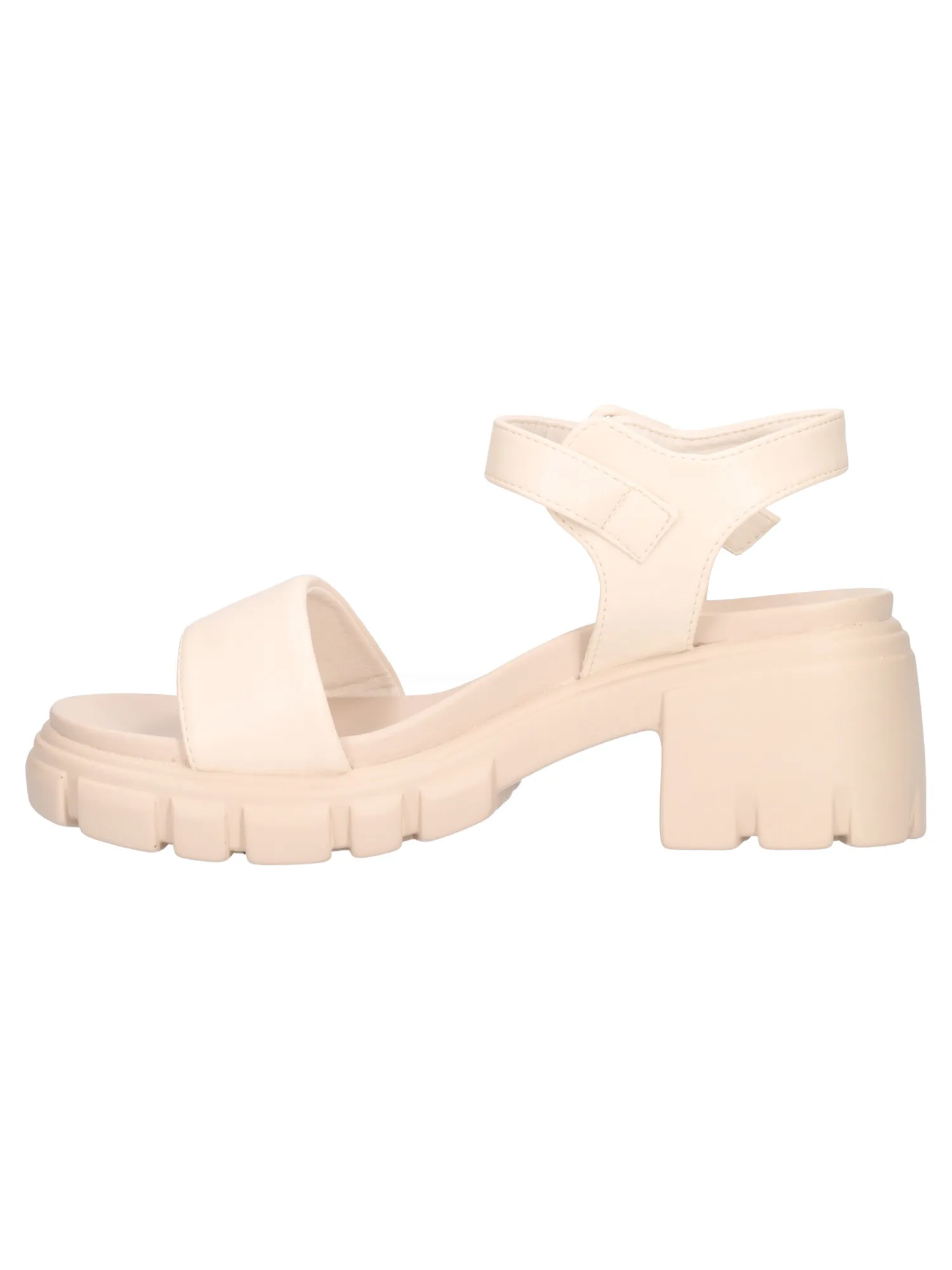 Sandalo con tacco largo Refresh Vegan da donna avorio