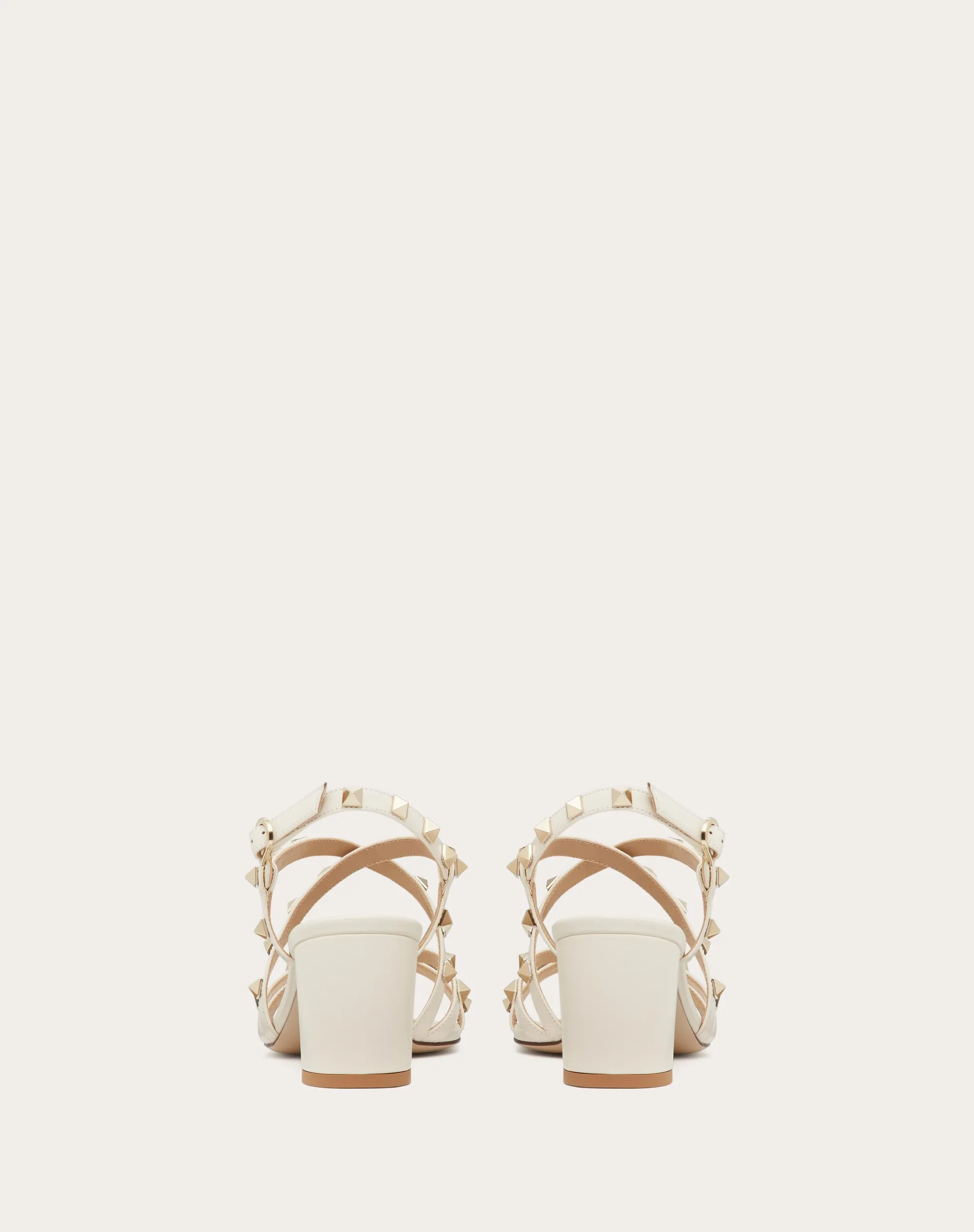 SANDALO ROCKSTUD IN VITELLO CON CINTURINI 60MM