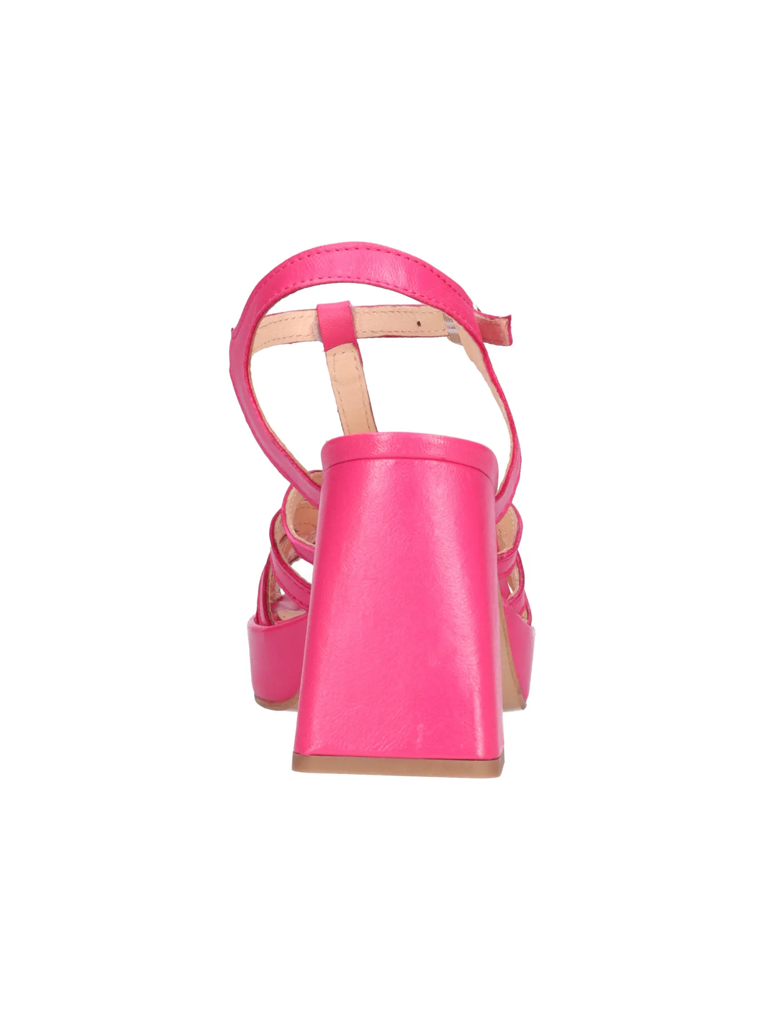 Sandalo tacco largo Albachiara da donna fucsia