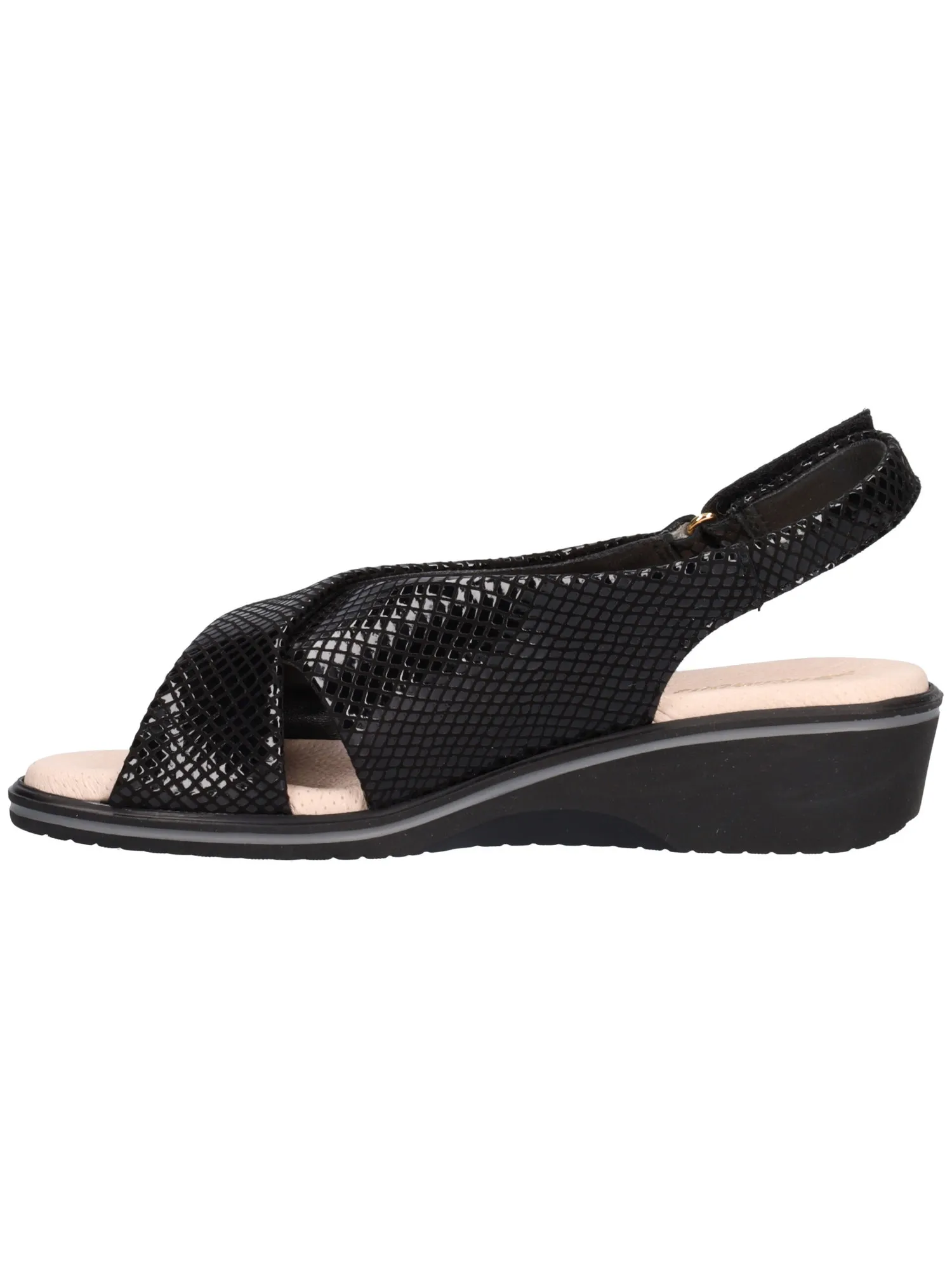 Sandalo zeppa bassa Susimoda da donna nero