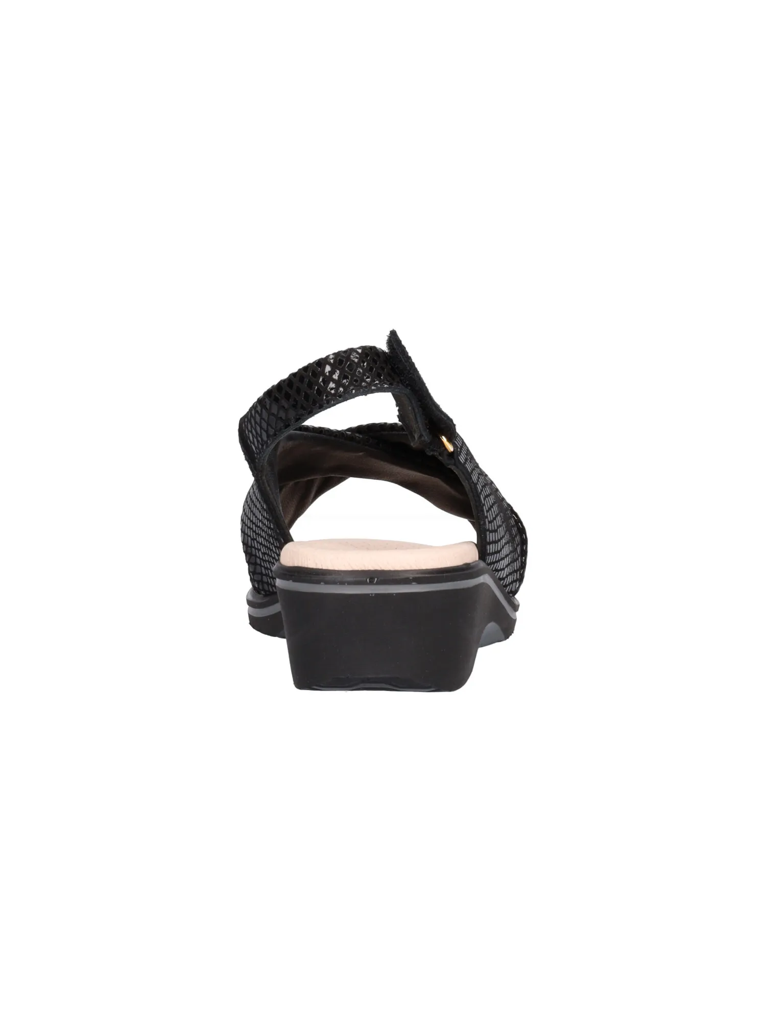 Sandalo zeppa bassa Susimoda da donna nero