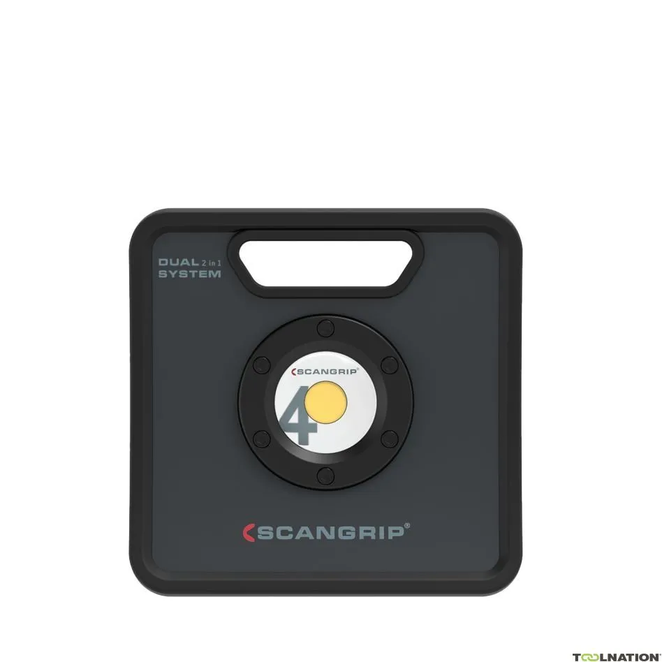 Scangrip 03.5441 Nova 3K C+R Dual System Dimmable LED Construction Light 3000 Lumen Ricaricabile e 230 volt
