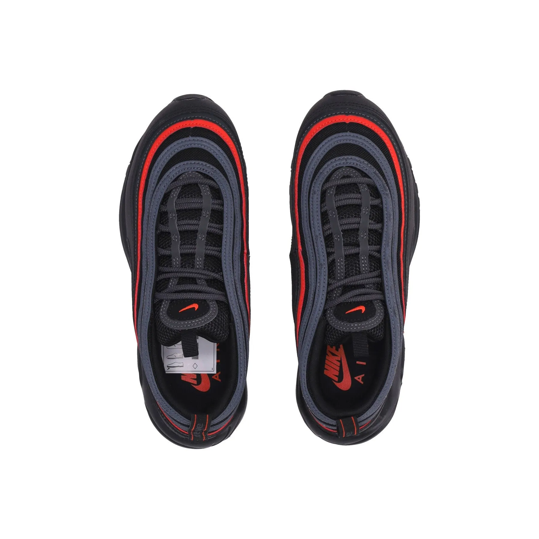 Scarpa Bassa Uomo Air Max 97 Black/picante Red/anthracite