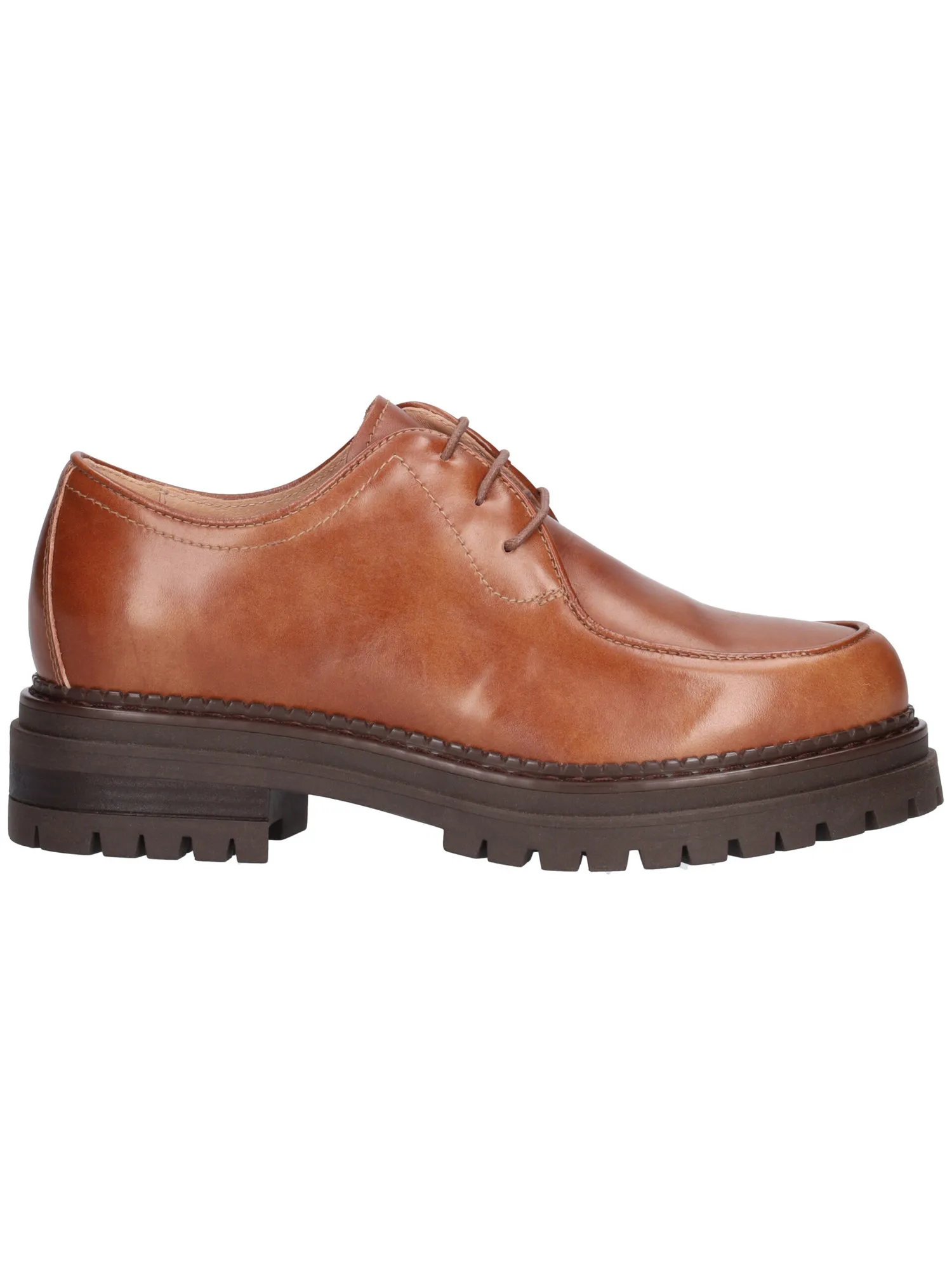 Scarpa stringata Nero Giardini da donna cuoio