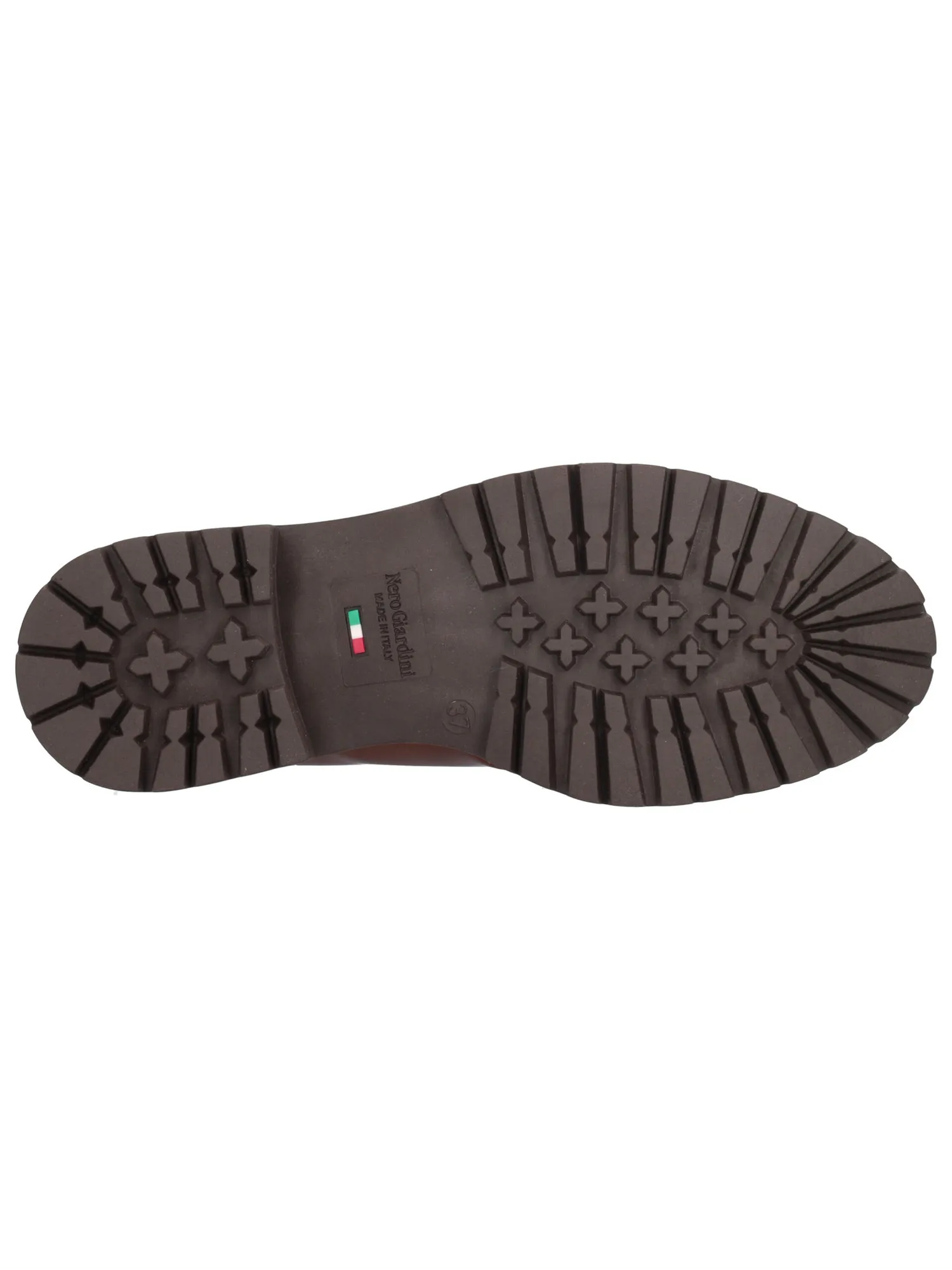 Scarpa stringata Nero Giardini da donna cuoio