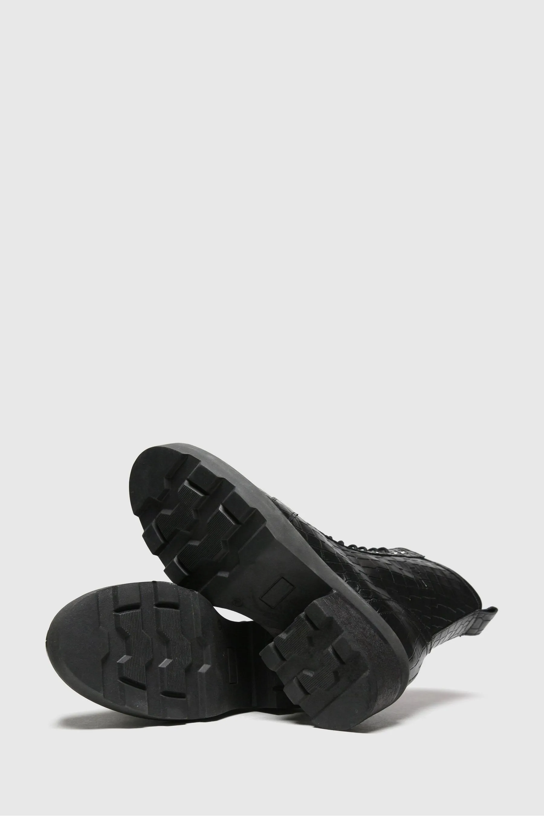 Schuh Nero - Arvid - Pizzo-up in pelle di coccodrillo Stivali